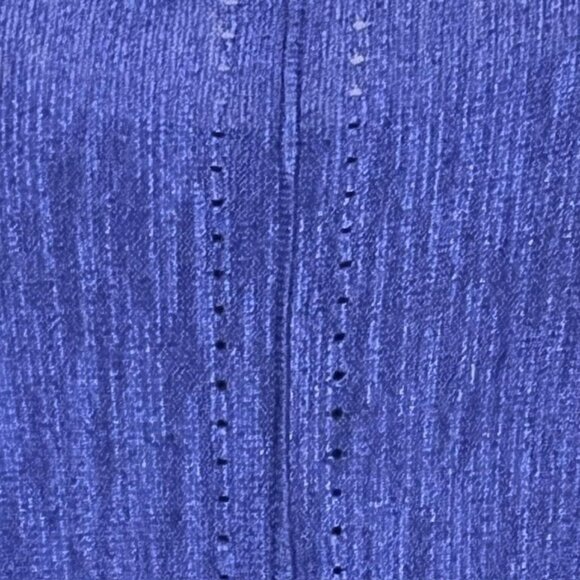 Moth for Anthropologie Lightweight Sweater with Sheer Sleeve Detail - Blues - L - Picture 8 of 13
